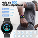 Smartwatch Esportivo Masculina Relógio Inteligente Redondo