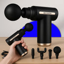 Massageador Pistola Elétrica Profissional Muscular Portátil Aparelho Fisioterapia Corporal, 6 Velocidades 4 Cabeças De Massagem - Micgeek